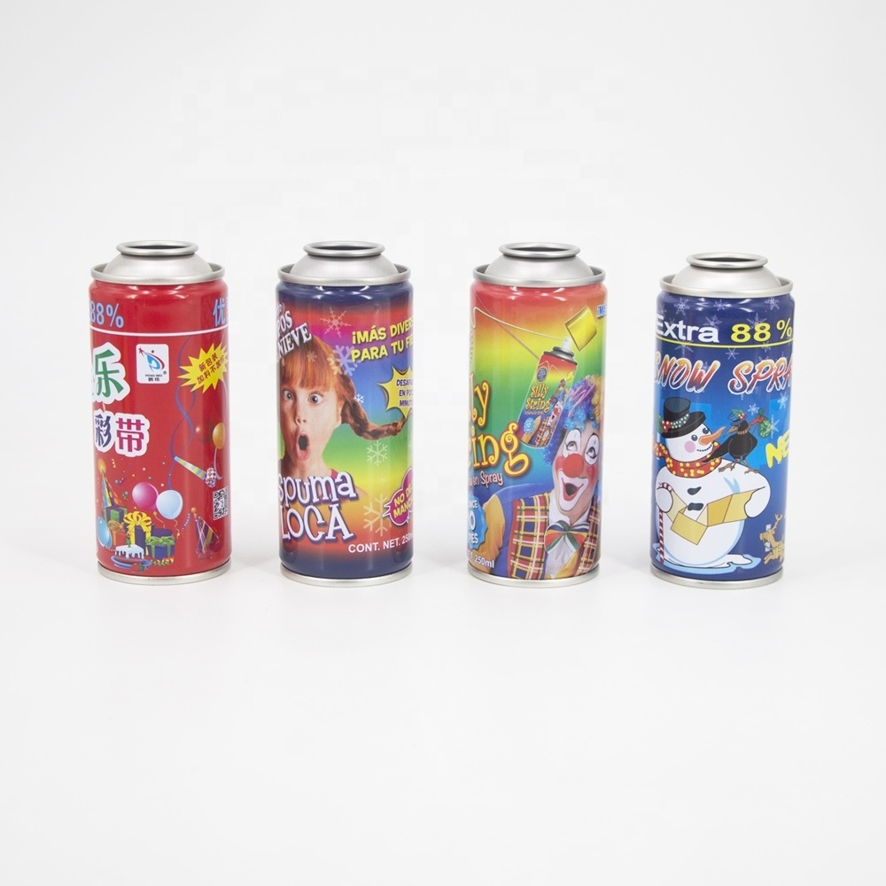 Factory Customized Empty Snow Bottle Spray Aerosol Tin Can aerosol can for spray paint 200ml