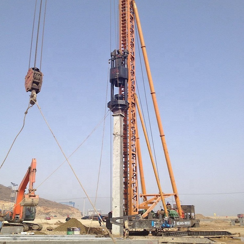 diesel pile hammer 24m vertical pile leads ,concrete pile drive,sell in philippine