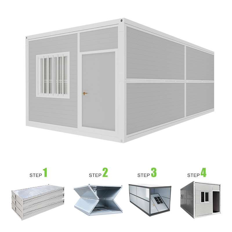 new arrival hurricane season with steel frame folding flat pack turkey container 20ft collapsible supplier house hotel folding