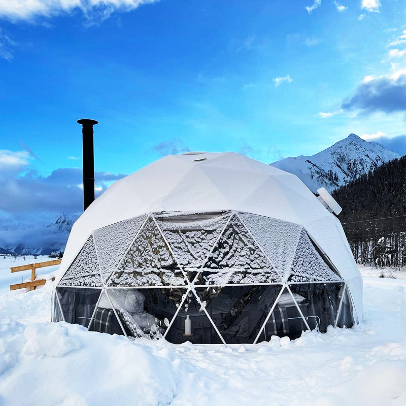 Graphene eps eco prefabricated price foam glass geodesic dome tent house polystyrene prefab kit