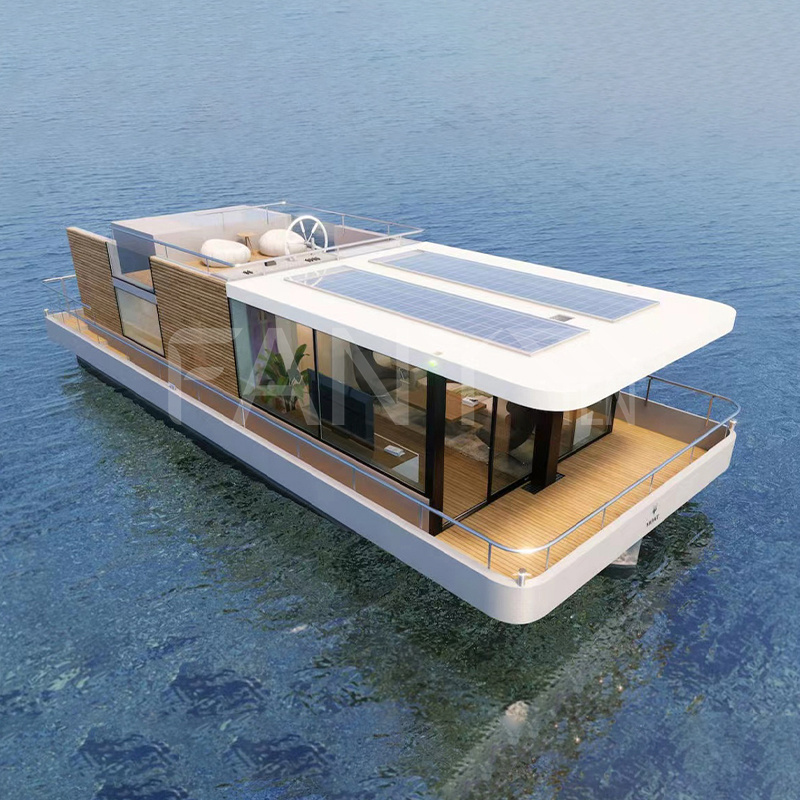 luxury floating restaurant hdpe house boat used pontoon houseboat cabin electrische