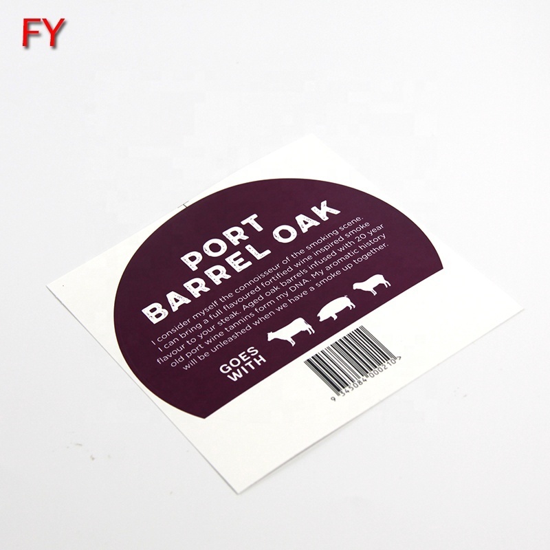 Free sample meat packaging label hot selling meat packaging label