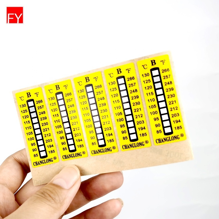 Factory Price Custom adhesive sticker color changing label sticker Irreversible reversible temperature indicator stickers