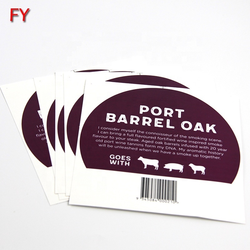 Free sample meat packaging label hot selling meat packaging label