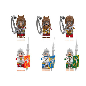 Medieval Series DY360-362 Shield Roman Soldier Head Movable Mini Action figure Toys Building Blocks