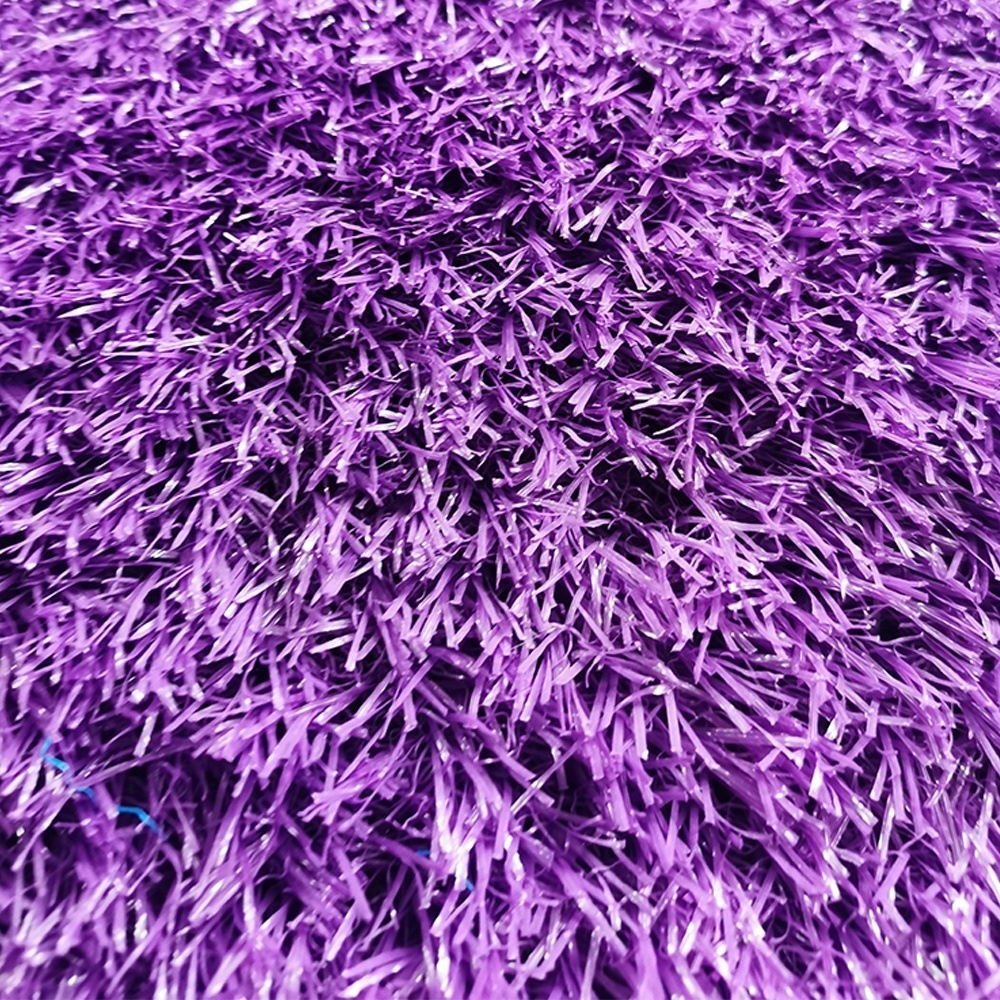 Colorful Artificial Grass Kindergarten Use Purple Color Artificial Grass for Playground