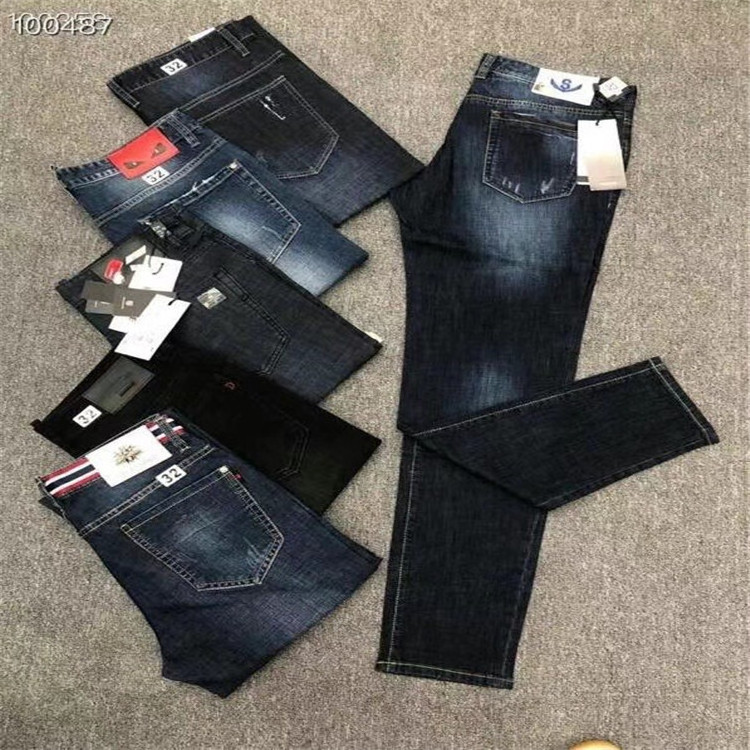 Factory Wholesale Clearance Cheap Jeans Stock Male And Female Foreign Trade Clothing Stock Jeans