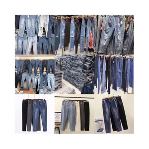 Factory Wholesale Clearance Cheap Jeans Stock Male And Female Foreign Trade Clothing Stock Jeans