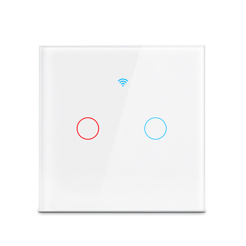 Wifi Wall Touch Switch EU No Neutral Wire Required Smart Light Switch 1 2 3 4 Gang Tuya Smart Switch With Alexa Google Home