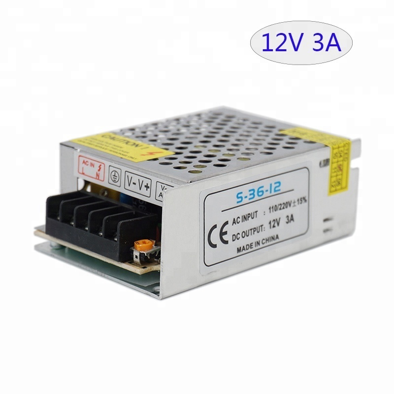 High Quality Switching Power Supply 12V 3A 36W LED Transformer 36W Led Power S-36-12