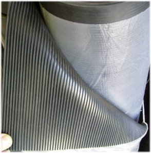 Anti Slip Fine Thin Narrow Ribbed Corrugated Rubber Sheet/Mat/flooring Roll