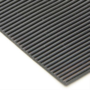 Easy clean grooved fine ribbed corrugated Anti-slip Rubber Sheet / Floor Mat for outdoor