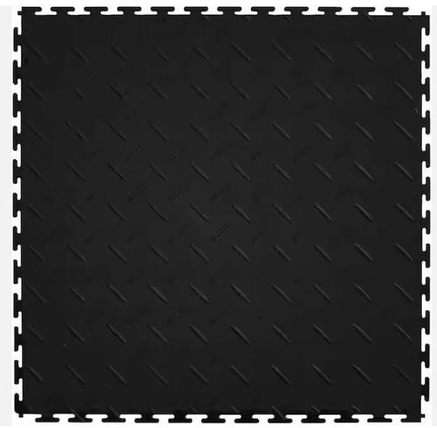 7mm Thick PVC Tile Heavy Duty Garage Flooring Mat Non-slip Durable Diamond Pattern Floor Manufacturer