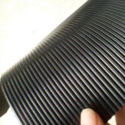 Anti Slip Fine Thin Narrow Ribbed Corrugated Rubber Sheet/Mat/flooring Roll