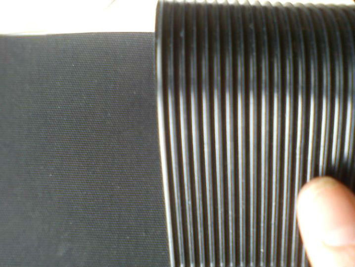 Easy clean grooved fine ribbed corrugated Anti-slip Rubber Sheet / Floor Mat for outdoor