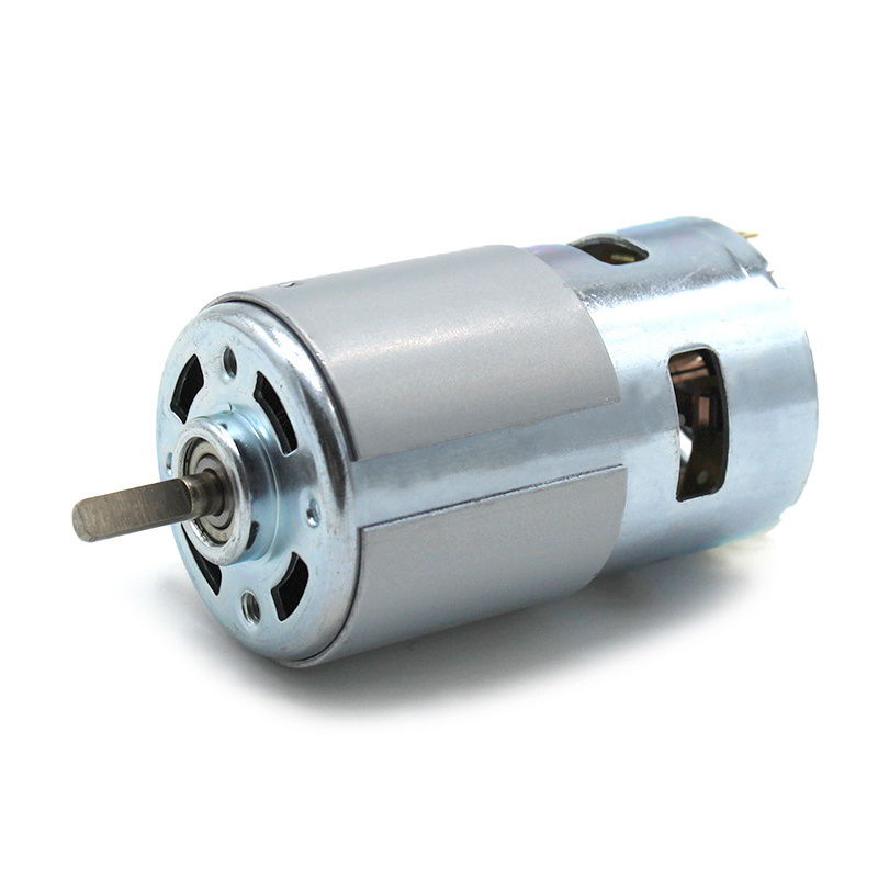 Faradyi Factory Direct Fan Motor 775/555 High Speed And High Torque 12v Double Ball Bearing Brushed Dc Motor