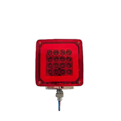 Custom 12-24v universal truck trailer square double side marker light warning Led light