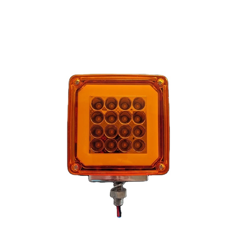 Custom 12-24v universal truck trailer square double side marker light warning Led light