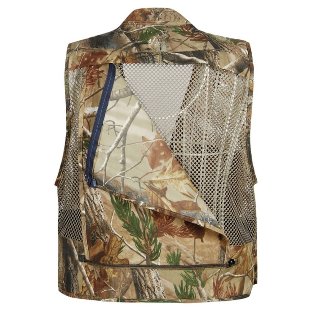 Hunting Vest Blaze Orange and Tan Blinds & Camouflage Material Paintball Game Proof Game Hunting Fishing Usage