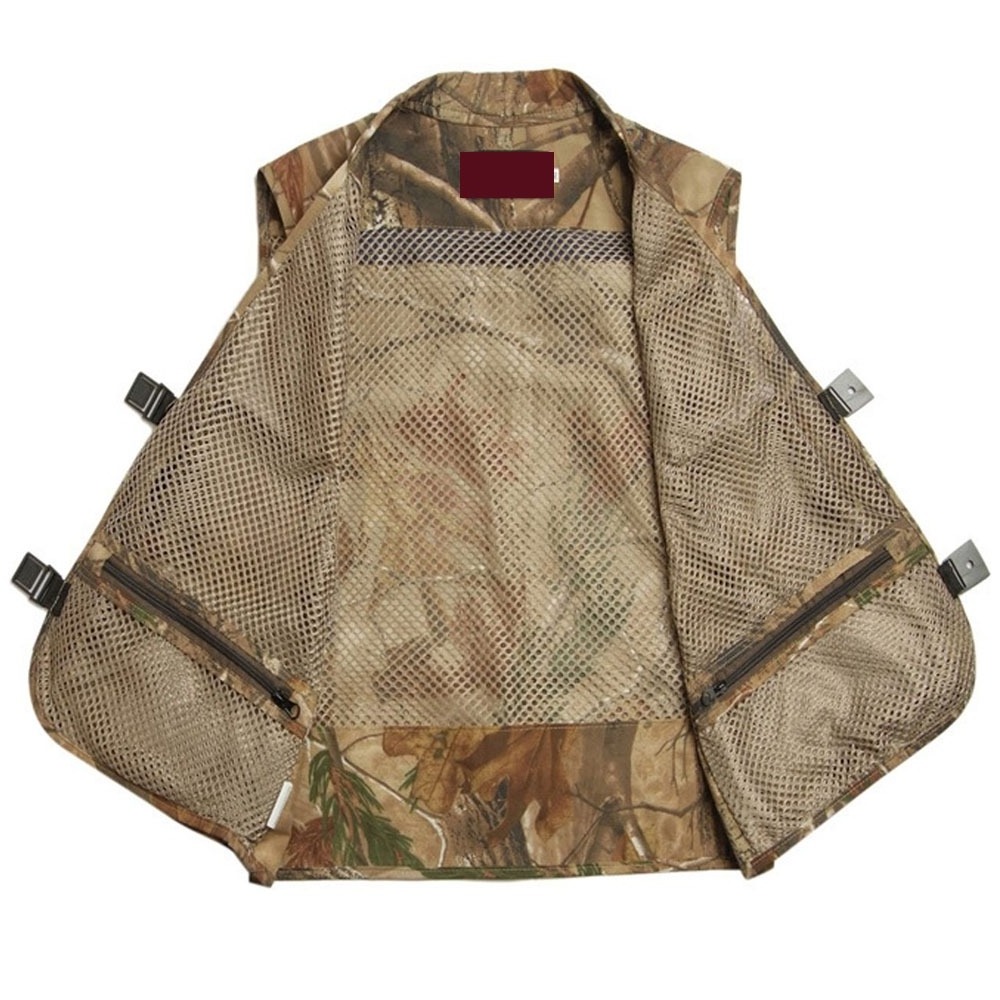 Hunting Vest Blaze Orange and Tan Blinds & Camouflage Material Paintball Game Proof Game Hunting Fishing Usage