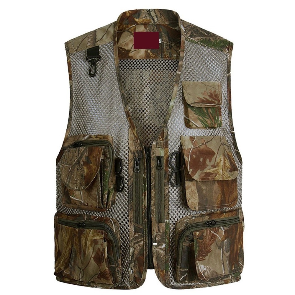 Hunting Vest Blaze Orange and Tan Blinds & Camouflage Material Paintball Game Proof Game Hunting Fishing Usage