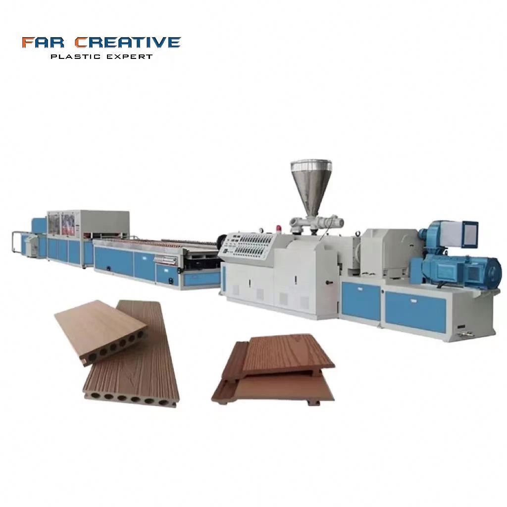 WPC Polymer Wood Plastic Composite Decks Making Machine