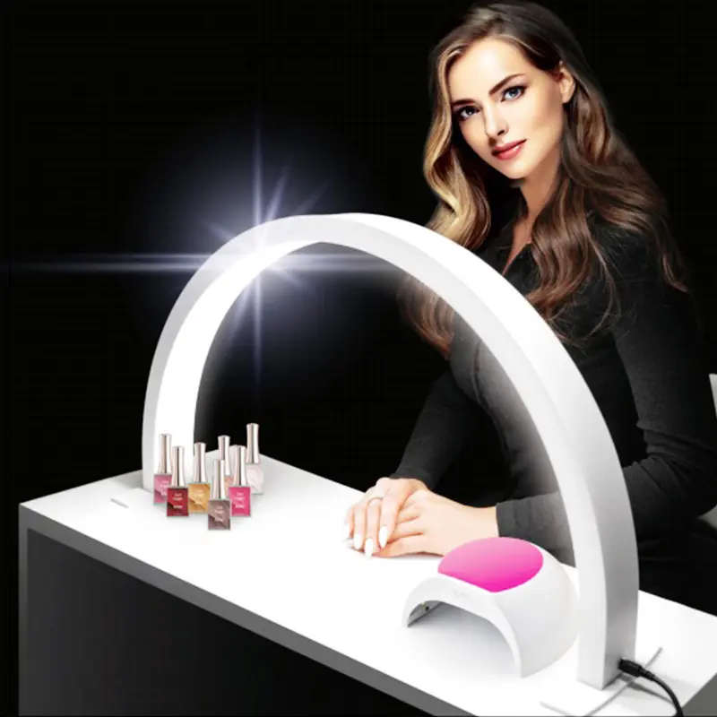 Hot Sale Energy Saving High Brightness Led Manicure Desk Lamp Nail Lamp Table Light Beauty Led Lash Half Moon Light