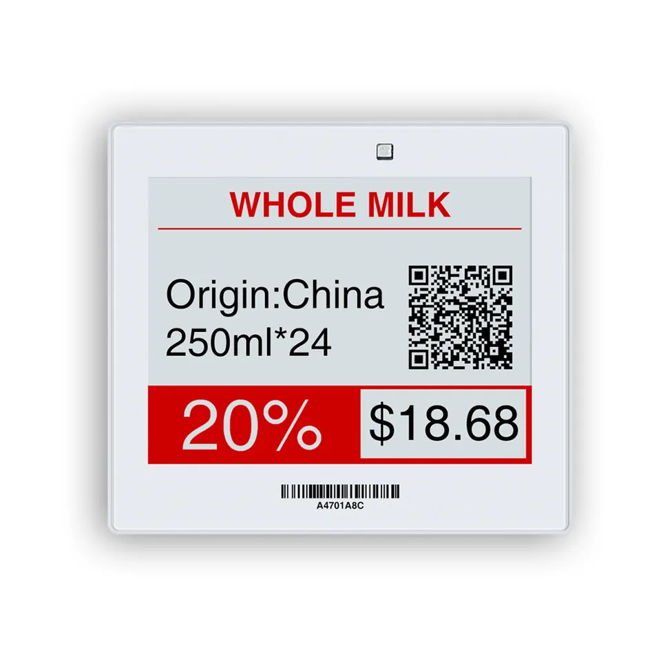 E ink Labels Epaper Screen Shop NFC Electronic Digital ESL Shelf Label Manufacturer