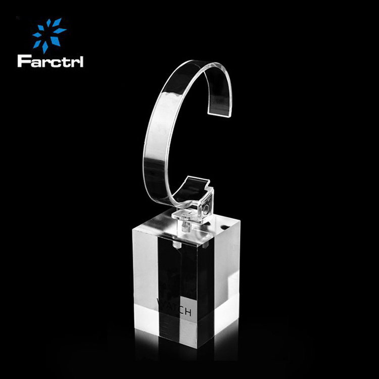 Factory Custom Cheap Price Acrylic C Ring Wrist Watch Display Stand for Retail Shop Showcase