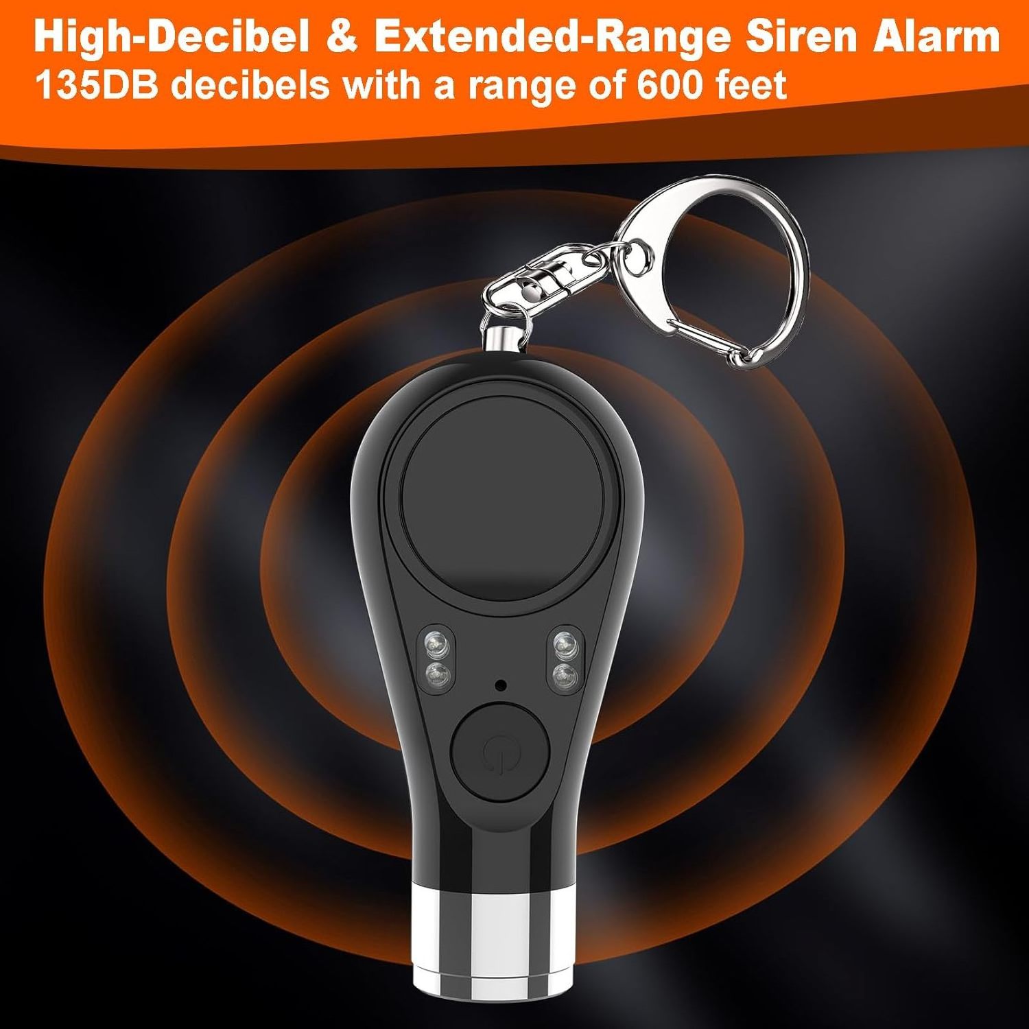 140dB Recharge Self Defense OEM Personal Security Alarm Keychain Anti Attack Emergency personal Alarm with LED Flashlight