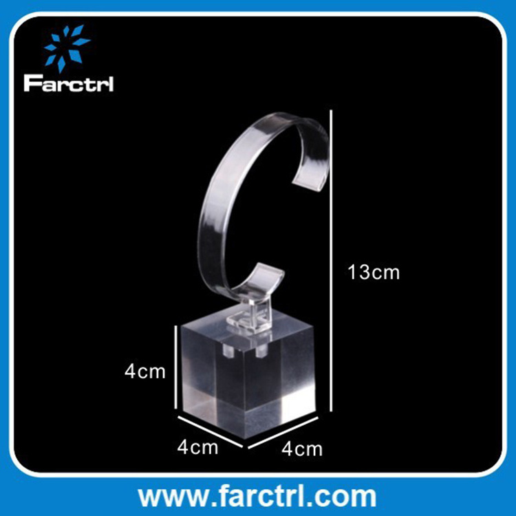 Factory Custom Cheap Price Acrylic C Ring Wrist Watch Display Stand for Retail Shop Showcase