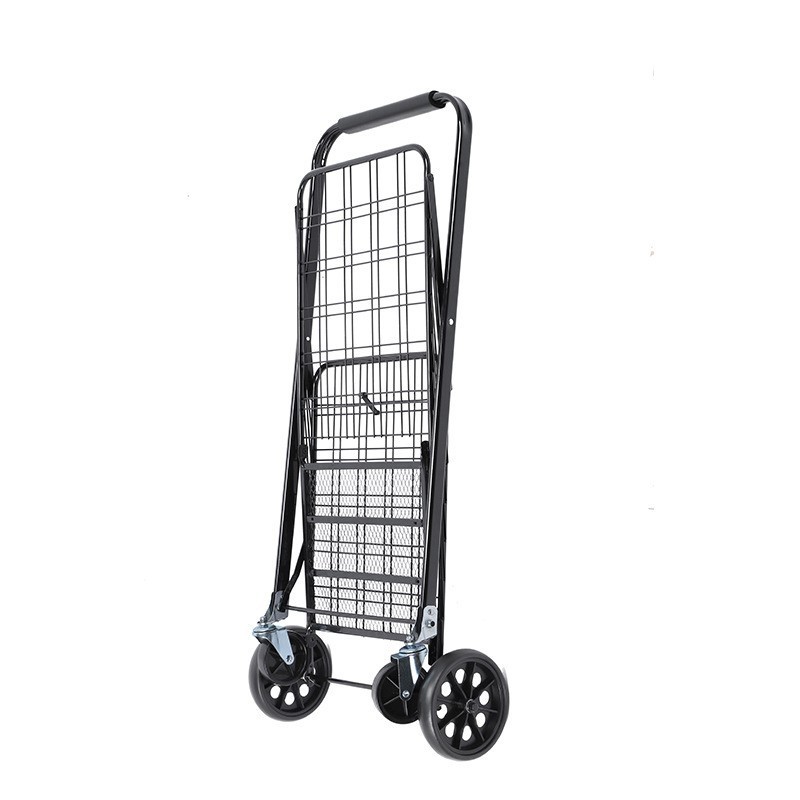 Factory Price Grocery Utility Shopping Trolleys Carts Portable Foldable Trolleys for Supermarket Retail Store