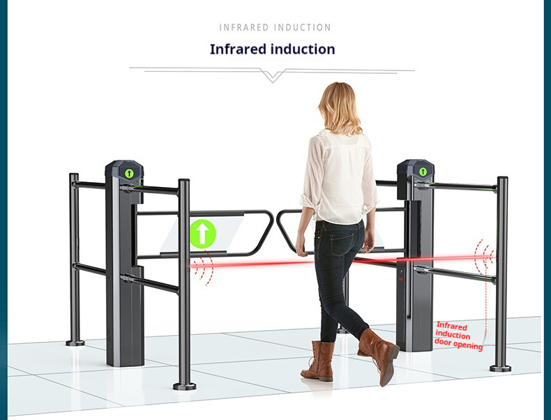 Automatic Swing Barrier Turnstile Automatic Swing Barrier Entrance Gate for Supermarket