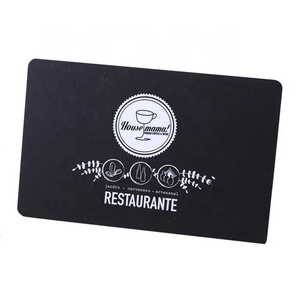 125khz black PVC RFID cards custom contactless Access Control IC EM4100 TK4100 RFID card with chip for business VIP hotel