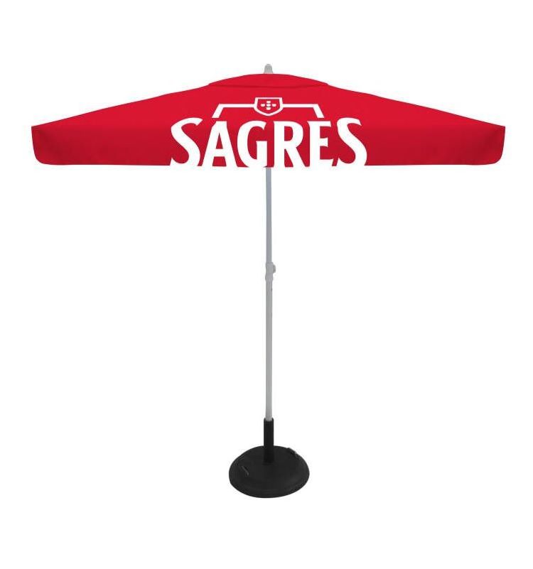 OEM outdoor patio parasol umbrella  2x2m promotional advertising event umbrella parasol 100% RPET fabric