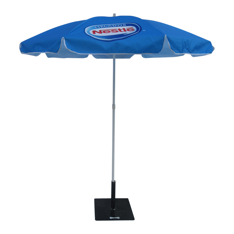 2024 Hot Sale Ice cream parasol Umbrella 1.8m Waterproof Fabric Metal tilt Customized branding UV protection