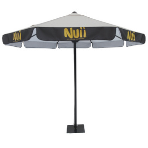 Outdoor patio parasol umbrella 3m round square promotional advertising umbrella parasol RPET fabric