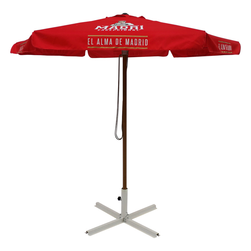 Premium 2.5m Hexagonal Outdoor Patio Umbrella for Customized Branding RPET Fabric Brewery Ice Cream Beverage