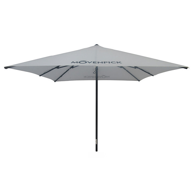 High Quality 3x3m RPET Fabric Waterproof Umbrella Parasol for Outdoor Use for Hotel Restaurant Cafe Outdoor Furniture