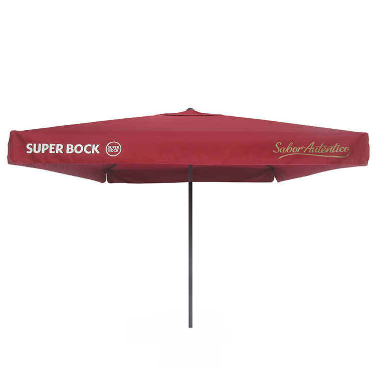 Custom Leisure outdoor Patio Aluminum Hand Crank Big Bend umbrella