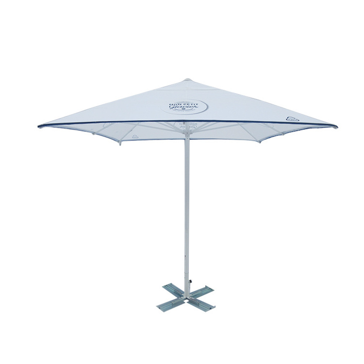 Custom aluminium frame square spring market umbrella parasol patio umbrella