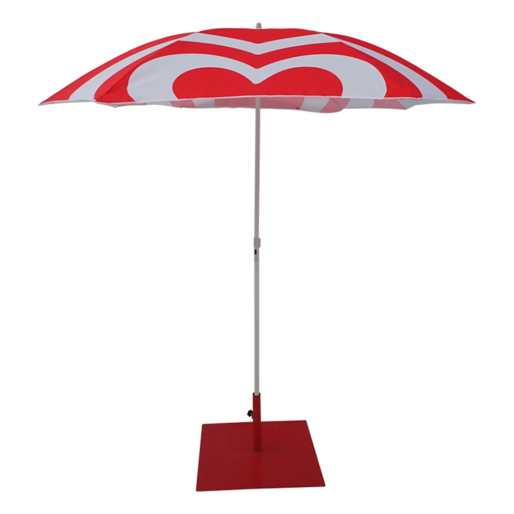 Custom Portable Sun Protected Beach Umbrella collapsible