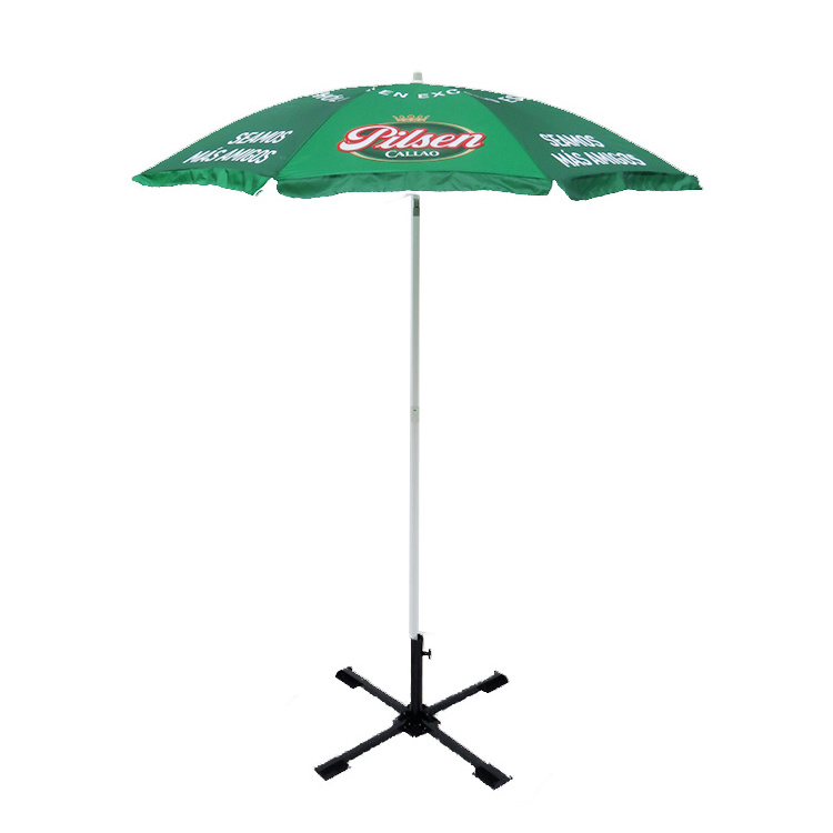 Custom Logo Outdoor Sun Parasol Sea Beach Umbrella with UV Protection