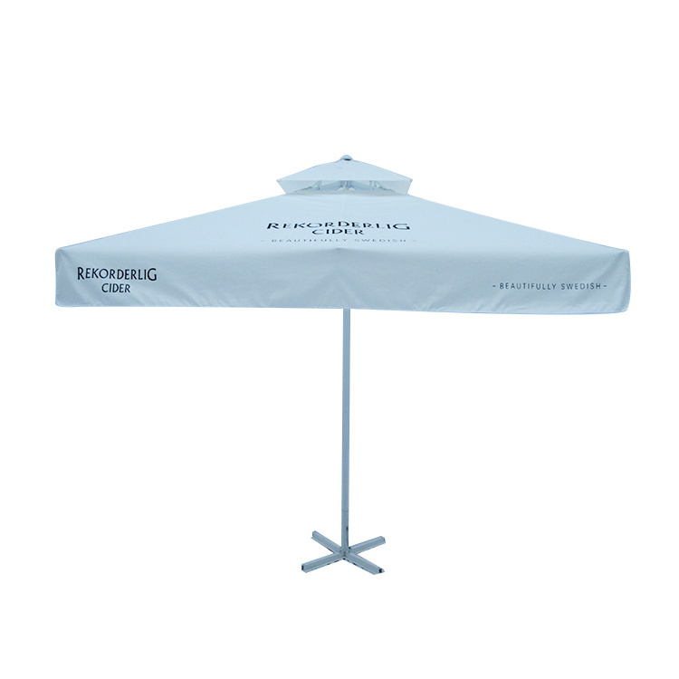 Advertising Customization Logo Printing Poolside Garden Outdoor Aluminium Parasol Umbrellas