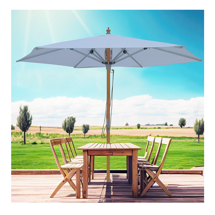 Garden furniture Umbrella restaurant pool Custom cafe Outdoor Parasol beach offset patio sun umbrella