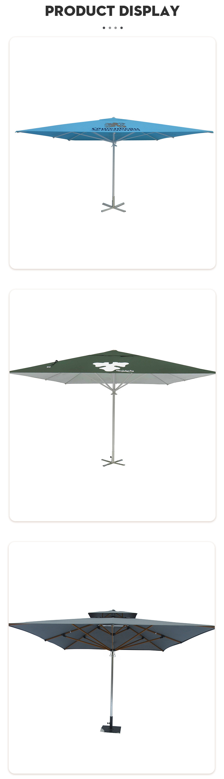 Light parasol aluminum cantilever umbrellas  patio exterior beach large umbrella outdoor garden Parasol