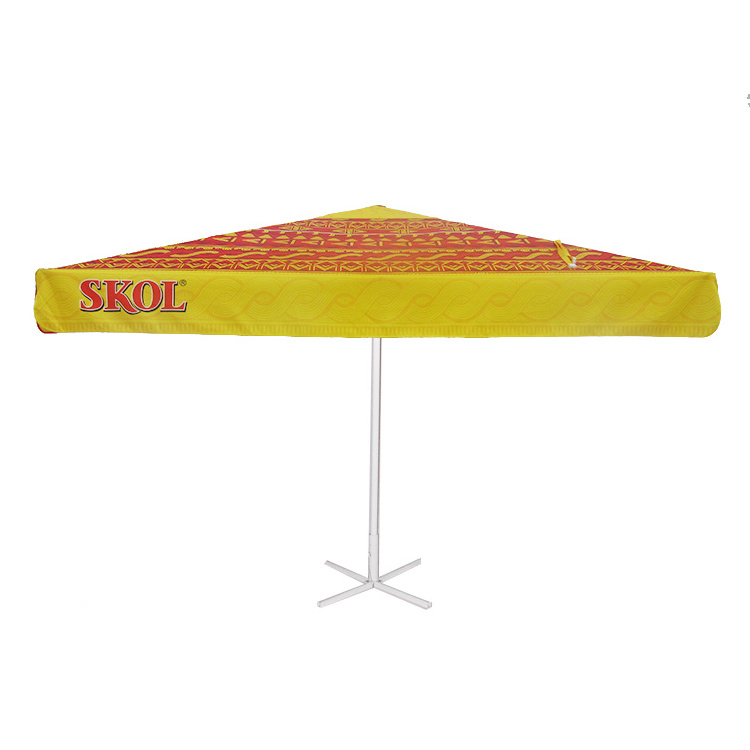 Outdoor Parasol with Crank Fashion Resistant  Repairable Furniture Umbrella with Logo