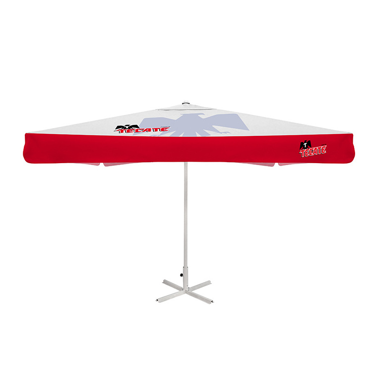 Customized Square Advertisement Umbrella Big Outdoor Patio Umbrella Parasol with Stands