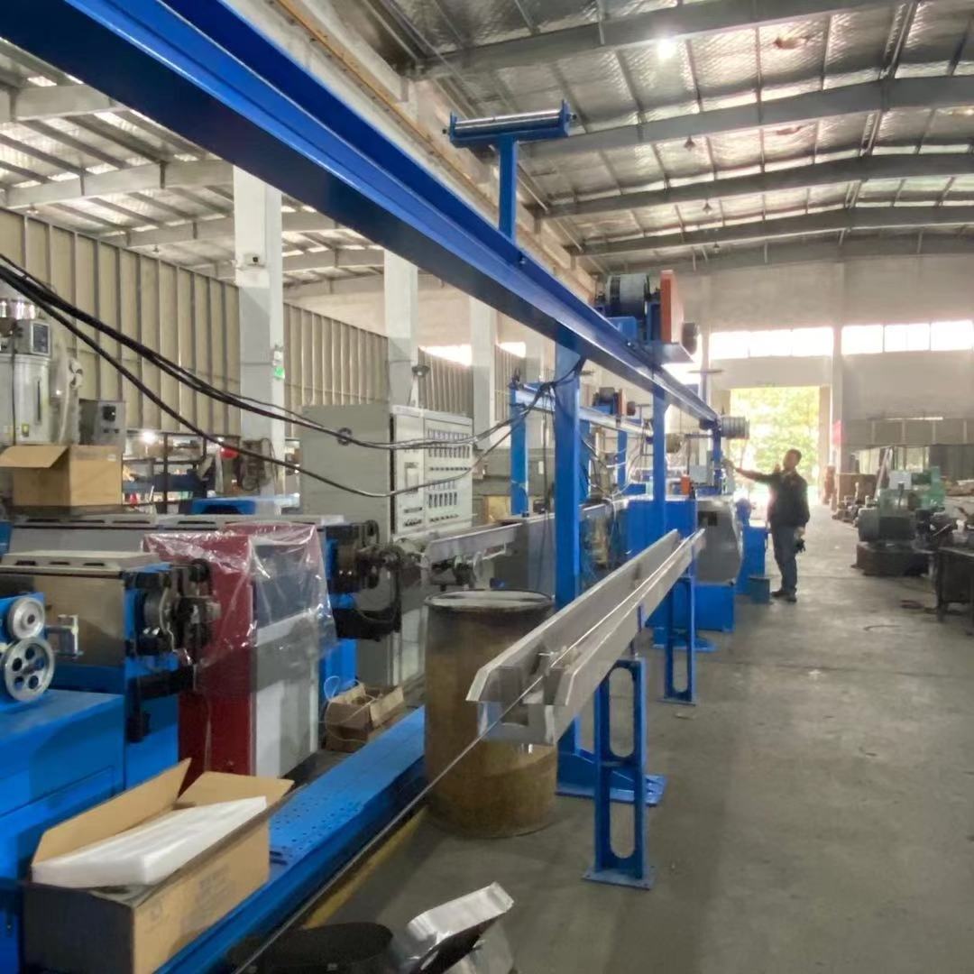 Wire Making Machine Process / silicon Rubber Cable Extrusion Production Line plastic extruder machine of silicon extruder