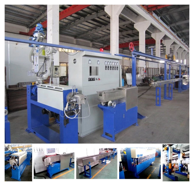 Wire Making Machine Process / silicon Rubber Cable Extrusion Production Line plastic extruder machine of silicon extruder